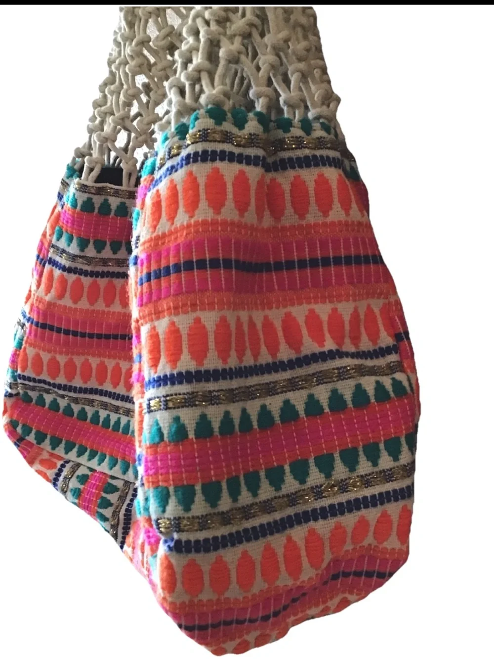 Circus by Sam Edelman Gentry Crochet Woven Embroidered Hobo Bag